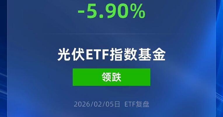光伏ETF指数基金跌近6%