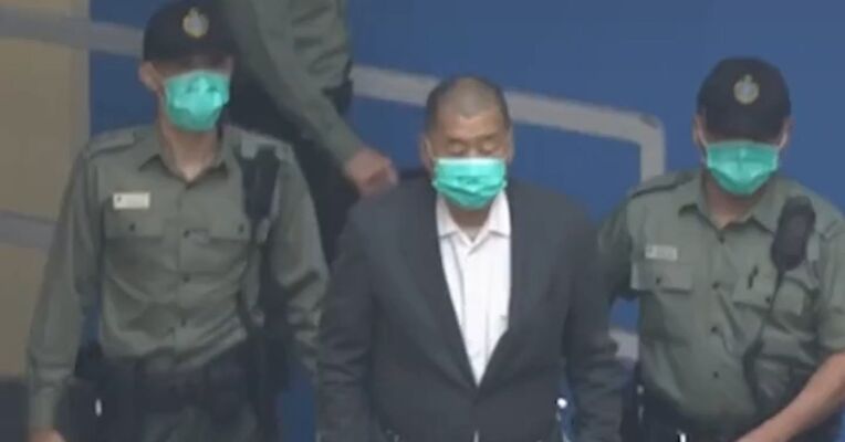 黎智英被判处20年有期徒刑