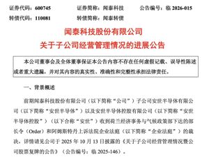 闻泰科技，深夜公告！对安世的控制权仍受限