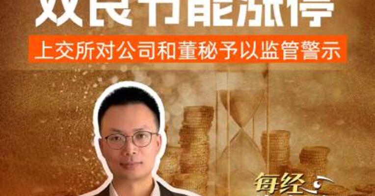事关SpaceX，双良节能涨停，上交所对公司和董秘予以监管警示