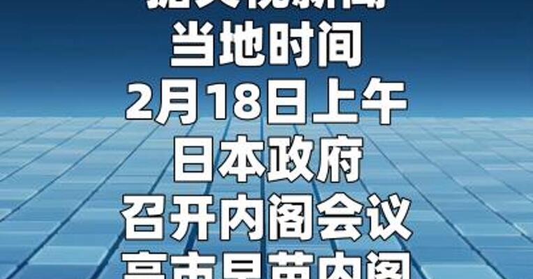 日本高市早苗内阁集体辞职  