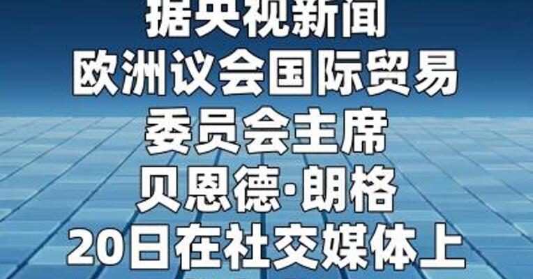 欧洲议会要员：美国总统任意加征关税的时期或将结束