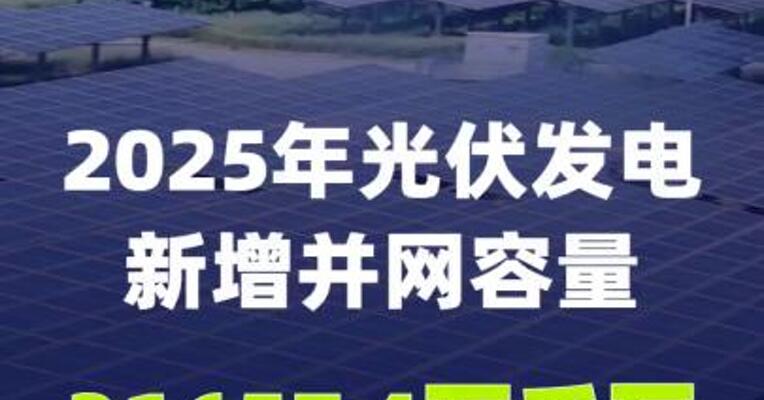 2025年光伏发电新增并网容量31657.4万千瓦