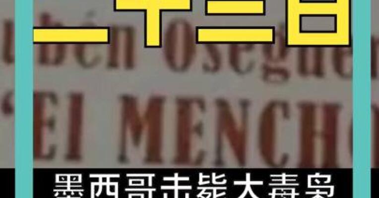墨西哥击毙大毒枭 引发多洲骚乱