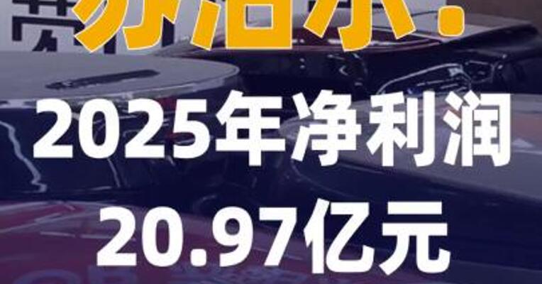 苏泊尔：2025年净利润 20.97亿元，同比下降6.58%