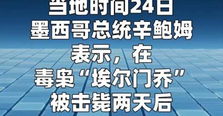 墨西哥总统表示该国各地局势已陆续恢复正常  