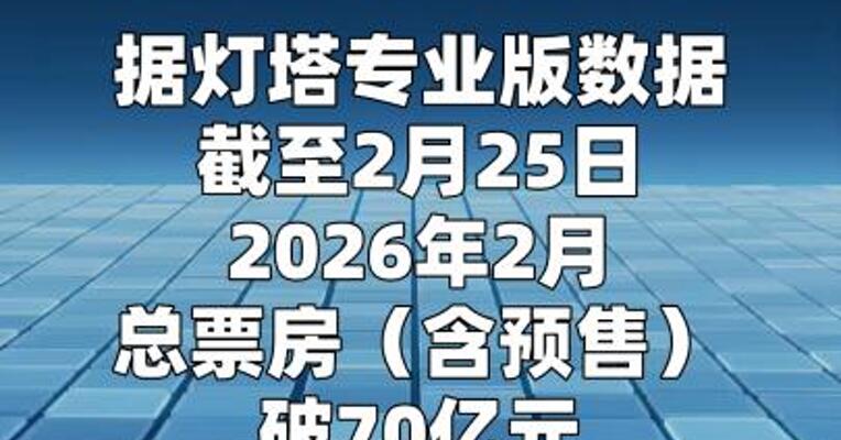 2026年2月总票房破70亿元