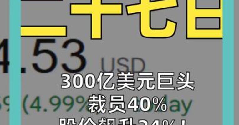 300亿美元巨头 裁员40% 股价飙升24%！ AI时代裁员潮，真的来了？