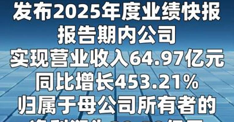 寒武纪：2025年净利润20.59亿元，同比扭亏为盈