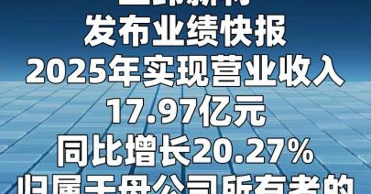 上纬新材：2025年净利润4095万元，同比下降53.82%