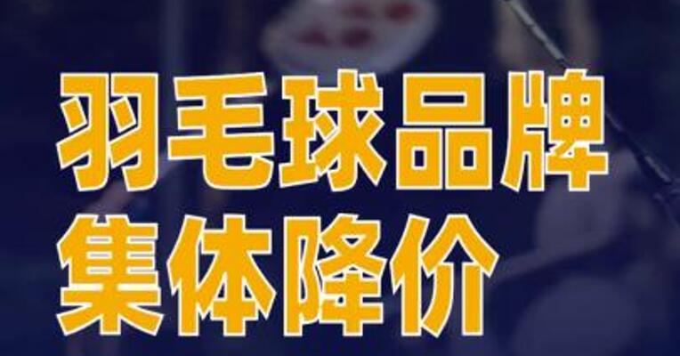 羽毛球品牌集体降价去年曾三度涨价