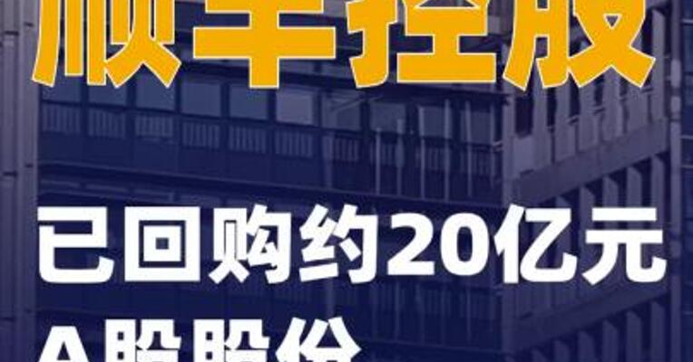顺丰控股：已回购约20亿元A股股份