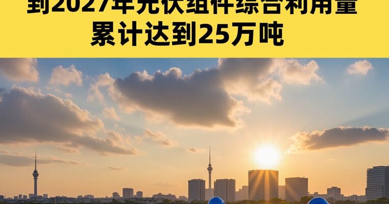 六部门发文！光伏组件综合利用迎利好 到2027年 光伏组件综合利用量累计达到25万吨