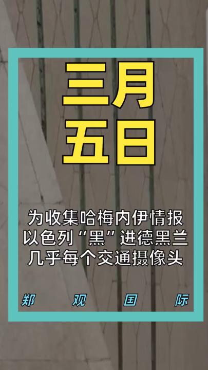 為收集哈梅內(nèi)伊情報 以色列“黑”進(jìn)德黑蘭 幾乎每個交通攝像頭