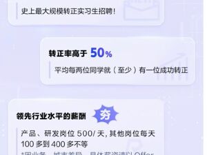 产品、研发岗位500元/天！字节跳动启动史上最大规模转正实习生招聘，腾讯同日启动万名实习生招聘