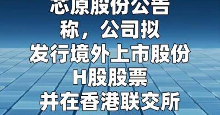芯原股份：筹划发行H股并在港交所上市  