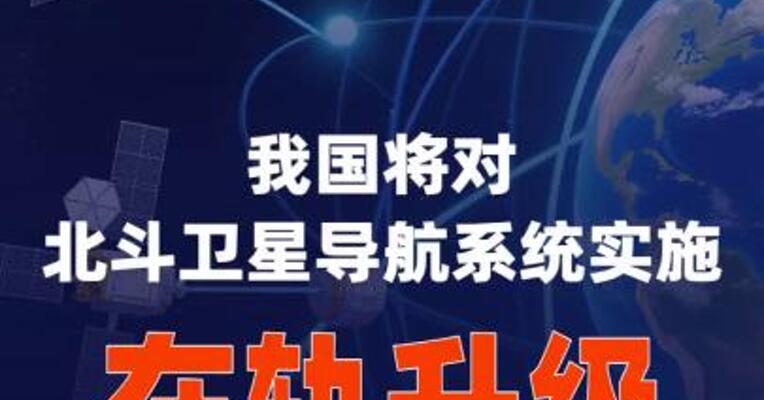 我国将对北斗卫星导航系统实施在轨升级