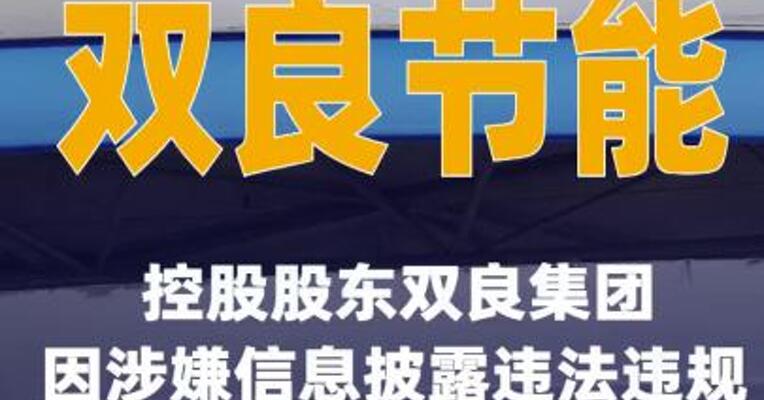 双良节能：控股股东双良集团因涉嫌信息披露违法违规被证监会立案