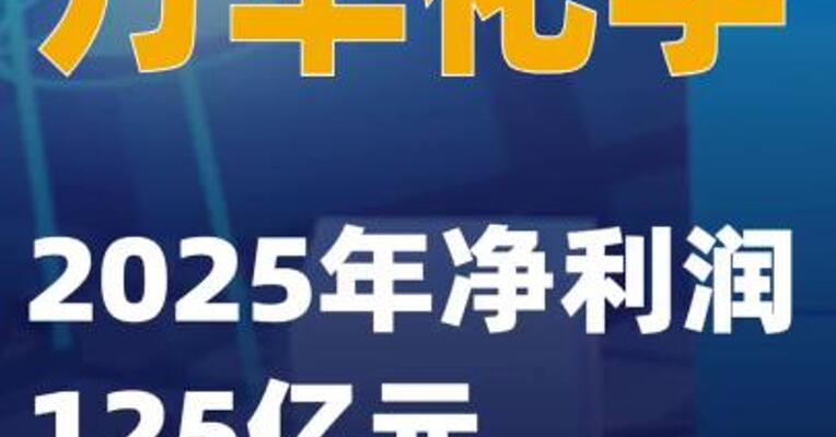 万华化学：2025年净利润125亿元