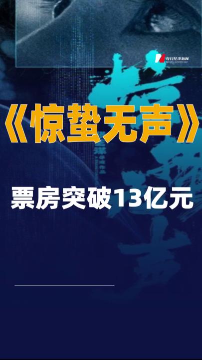 《惊蛰无声》票房突破13亿元