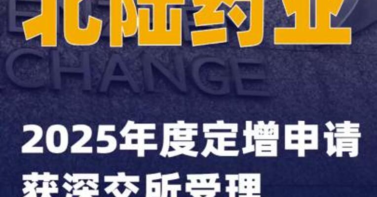 北陆药业：2025年度定增申请获深交所受理