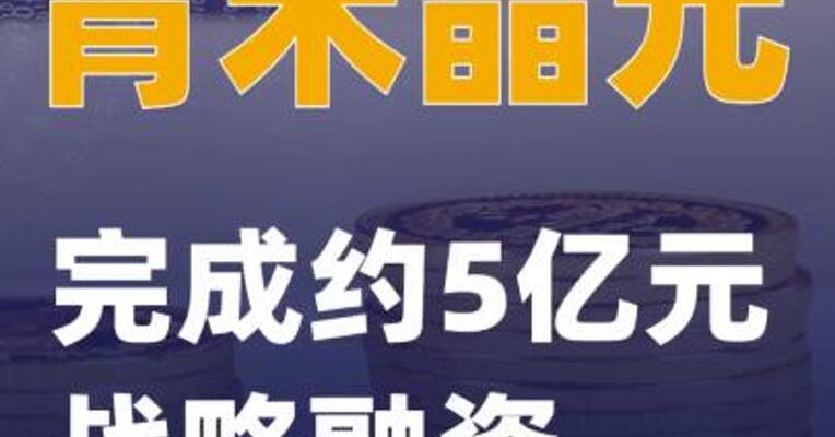 青禾晶元完成约5亿元战略融资