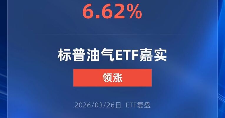 标普油气ETF嘉实涨超6%