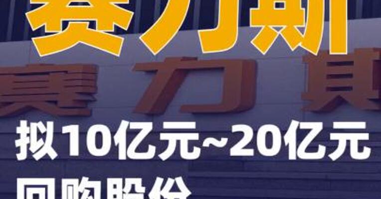 赛力斯：拟10亿元~20亿元回购股份