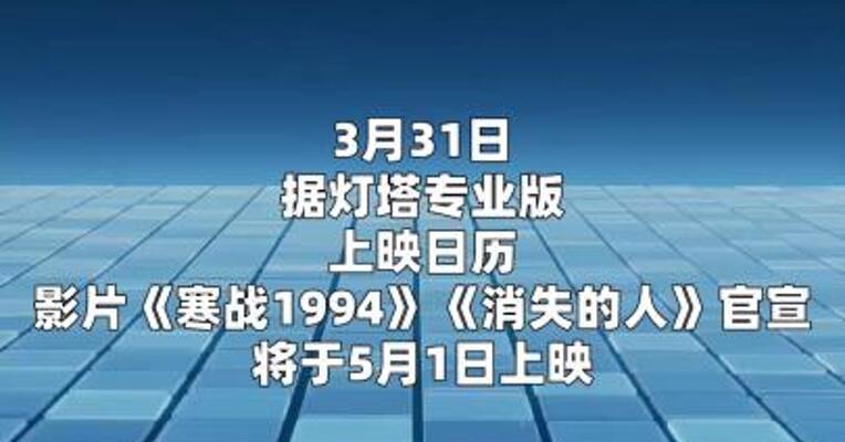 10部影片定档2026五一档
