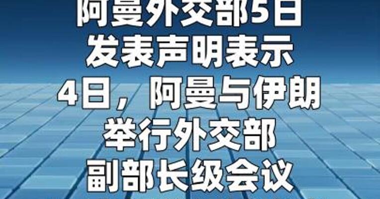 阿曼与伊朗举行副部长级会议 讨论霍尔木兹海峡 通行保障问题