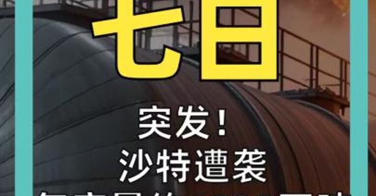 突发！ 沙特遭袭 年产量约6000万吨 石化基地发生爆炸