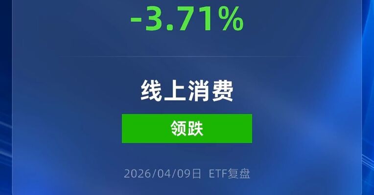 线上消费ETF工银跌超3%