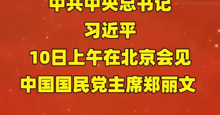 习近平总书记会见中国国民党主席郑丽文
