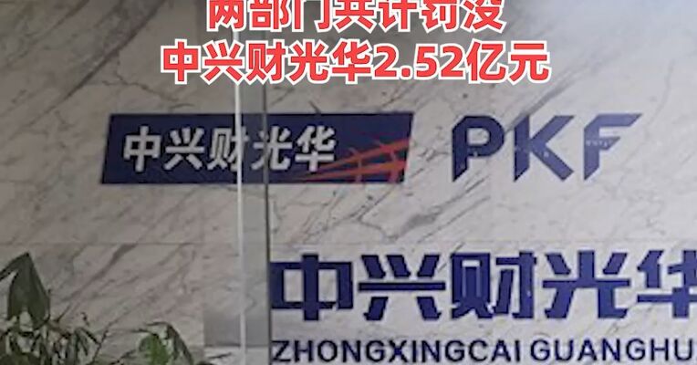 财政部对中兴财光华作出重罚