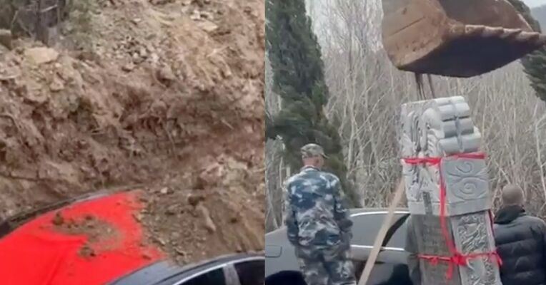 “辽*8888*”陪葬奔驰，当事人致歉：车辆于9日埋下后，当天已经挖出
