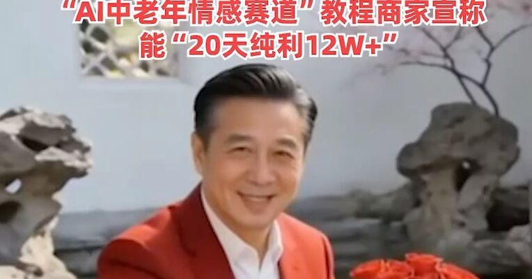 转发！ 警惕“AI霸总”骗老人，开着豪车、戴着金表，张口 “姐姐”、闭口 “想你”，“AI中老年情感赛道”教程商家宣称能“20天纯利12W+”