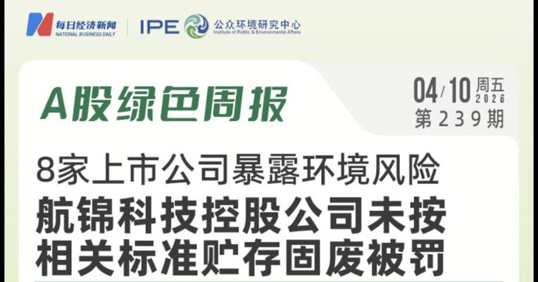 绿色投资排雷周报：因伪造检验结果，多伦科技控股公司被罚12.4万元