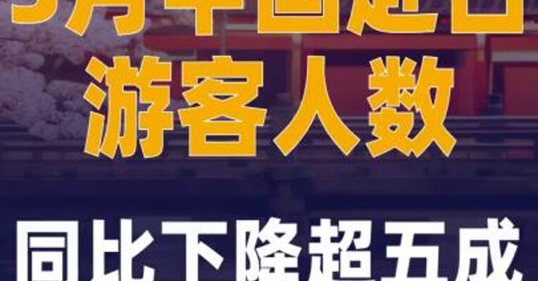 3月中国赴日游客人数同比 下降超五成
