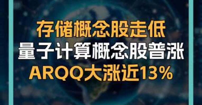 存储概念股走低 量子计算概念股普涨 ARQQ大涨近13%