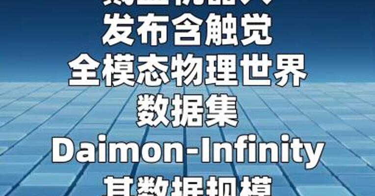 戴盟机器人发布具身数据集Daimon-Infinity