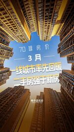 3月70城房价 一线城市率先回暖 二手房强于新房