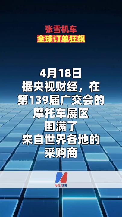 張雪機車全球訂單狂飆