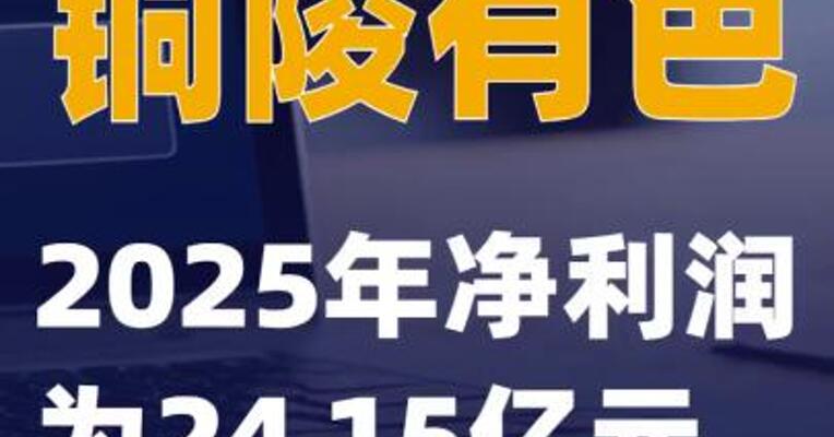铜陵有色：2025年净利润为24.15亿元