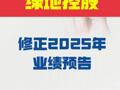 绿地控股 修正2025年业绩预告： 预计净亏损260亿元至265亿元