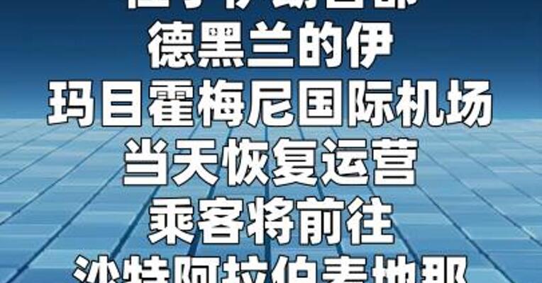 伊朗德黑兰机场恢复国际航班  