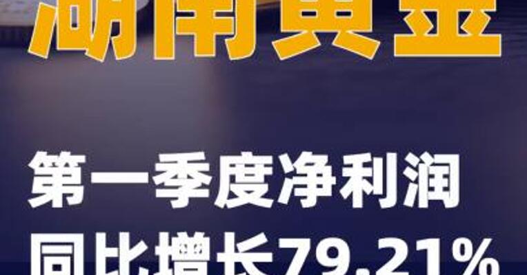 湖南黄金：第一季度净利润同比增长79.21%