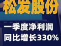 松发股份：一季度净利润同比增长330%
