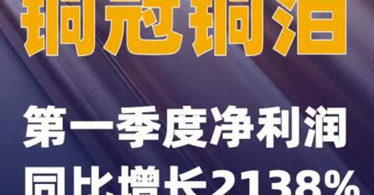铜冠铜箔：第一季度净利润同比增长2138%