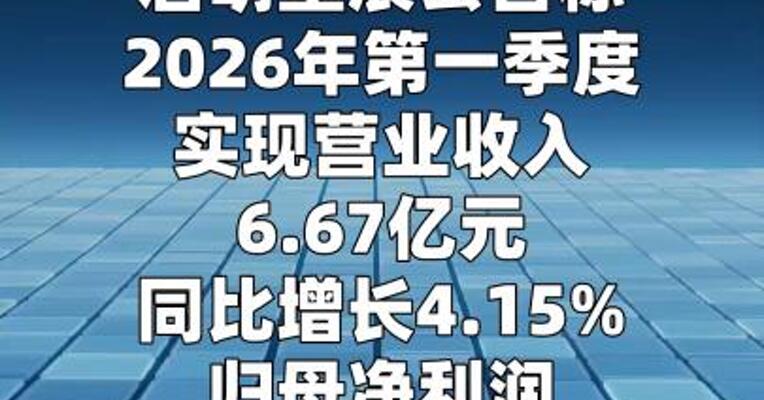 启明星辰：第一季度净利润同比增长2950%