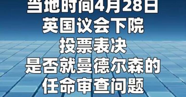 英国下议院否决调查首相动议